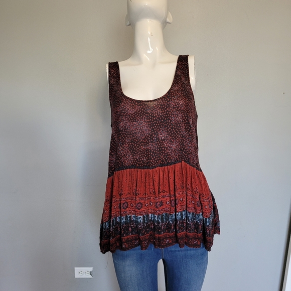 Urban Outfitters Ecote Flounce Hem Tank, VGUC, Size S - Picture 1 of 7